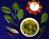 A picture of step 7 of Moong Palak Dal.