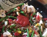 A picture of step 2 of Vegan lasagne.