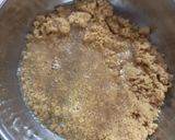 A picture of step 3 of Rava besan laddu.