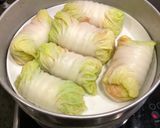 รูปขั้นตอนการทำที่ 4 ของ ผักกาดม้วนไก่ทรงเครื่องนึ่ง