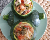 Foto del paso 4 de la receta: Calabacines redondos rellenos de pavo y verduras