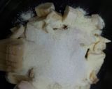 A picture of step 1 of Banana Chaat.