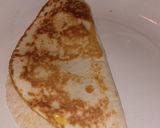 A picture of step 3 of My cheese and cherry tomato quesadilla.