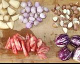 A picture of step 1 of Jackfruit seeds gravy.