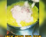 A picture of step 2 of Soya methi Tomato fish stew.