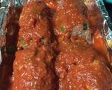 A picture of step 9 of Italian style meatloaf no catchup needed !!!.