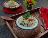কোকোনাট ফ্রাইড রাইস (coconut fried rice recipe in Bengali) রেসিপি ধাপ - 8 ছবি
