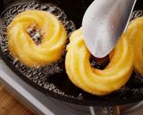 A picture of step 10 of How To Make CRULLERS (Homemade Choux Pastry Donuts, Deep Fried Donuts).