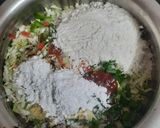 A picture of step 2 of Cabbage manchurian.