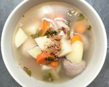 Foto langkah ke 6 dari resep Sop Wortel Kentang Baso Simple.
