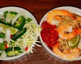 A picture of step 7 of Mike's Extra Spicy Thai Shrimp Noodle Soup.