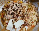 A picture of step 5 of Fussilli Arrabiata with Broccoli and Mushroom.