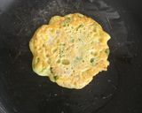 A picture of step 1 of Cheesy besan kulcha.