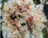Foto langkah ke 5 dari resep Nasi bakar ayam suwir.