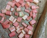 A picture of step 3 of Rhubarb feta salad.