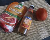 A picture of step 1 of Mango salsa.