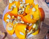 A picture of step 2 of Persimmon’s salad.