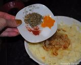 A picture of step 5 of Pasta vermicelli nest with mashed potatoes.