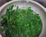 A picture of step 6 of Blanched spinach.