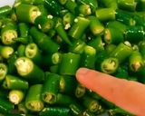 A picture of step 3 of Rajasthani Mirchi Ka Kutta.
