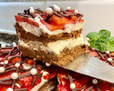 Foto del paso 23 de la receta: Tarta cremosa de chocolate y fresas, “sin gluten”