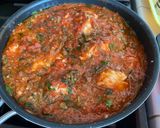 A picture of step 5 of Chicken Parmesan Pasta.