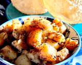 Aaloo Morich & Kaalo Jeereaur Loochi | Aaloo-Kaali Mirch & Kalaunji Waale Poori recipe step 12 photo