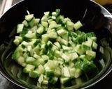 Színes zöldség saláta tzaziki öntettel recept fázis 1 fotója