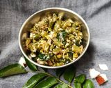 A picture of step 6 of Steamed beans poriyal.