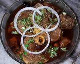 A picture of step 9 of Mutton khara masala.