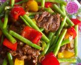 Foto langkah ke 3 dari resep Daging cah baby buncis dan paprika.