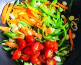 A picture of step 2 of Soft Tofu Cubes Vegetable Thukpa.