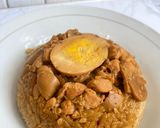 Foto langkah ke 7 dari resep Nasi Tim Ayam Jamur.