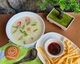 Foto langkah ke 5 dari resep Bubur Cumi Cumi 🐙.
