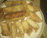 A picture of step 7 of Fried Yam fingers.