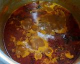 A picture of step 8 of Jatretil mutton gravy masala (jatra food).