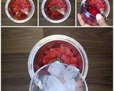 A picture of step 1 of Watermelon rose cooler recipe | watermelon rose juice recipe.