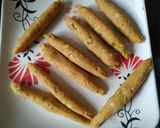 A picture of step 4 of Veg seekh kabab sizzler.