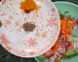 A picture of step 3 of Neutricious beetroot chilla.
