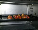 A picture of step 7 of Apple paneer tikka papdi.