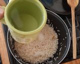 A picture of step 1 of White Rice with Corn.