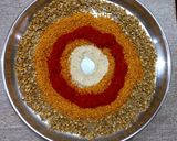 A picture of step 3 of Raw Mango jaggery pickle.