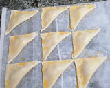 Foto del paso 4 de la receta: Triángulos de hojaldre y cabello de ángel