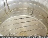 A picture of step 1 of Eggless cupcakes without oven and microwave.