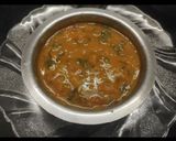 A picture of step 6 of Dal Palak.