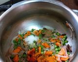 A picture of step 2 of Paneer pulao.