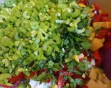 A picture of step 2 of Jambalaya.