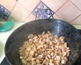 A picture of step 3 of Migas with Chistorra Sausage and Herring.