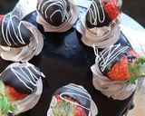A picture of step 23 of Chocolate Strawberry Dip cake.