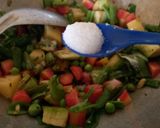 A picture of step 3 of Winter special sabzi.